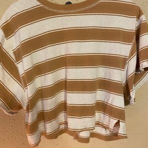 Basic striped crop top